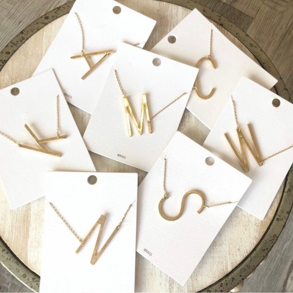 K initial necklace